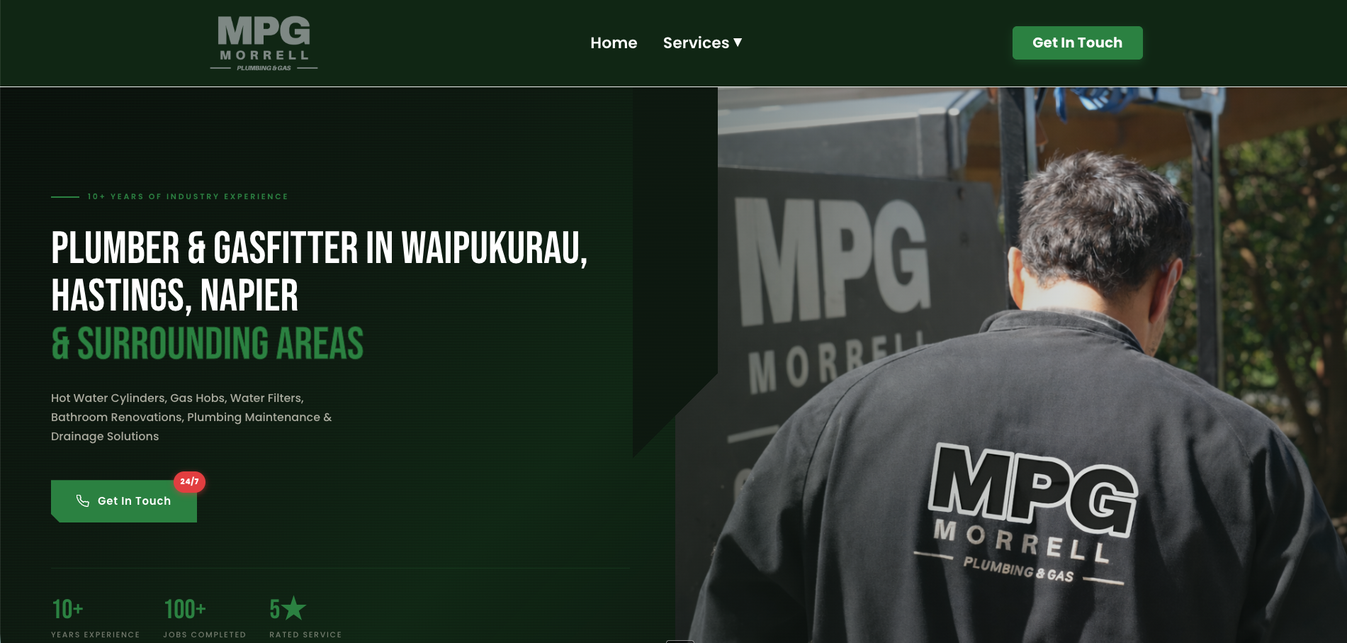 Morrell Plumbing website